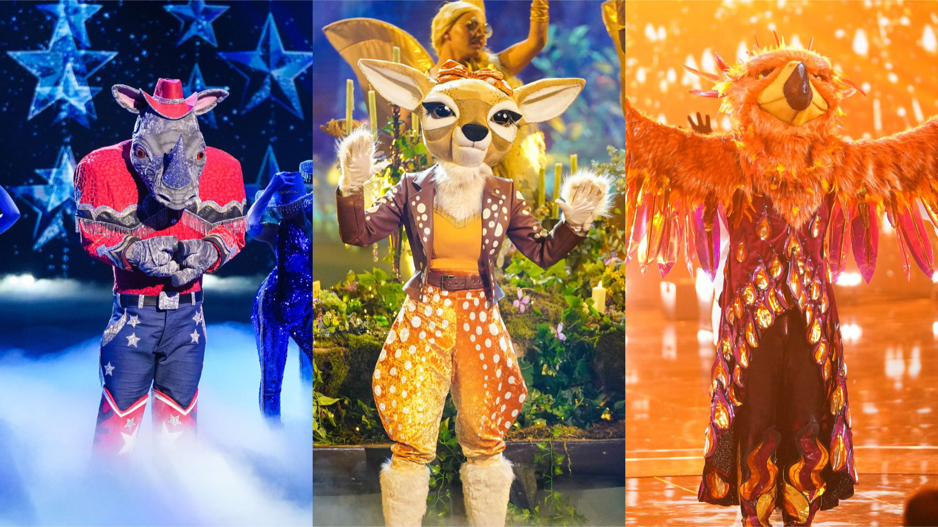The Masked Singer 2023 spoilers Final first look as Fawn, Phoenix and