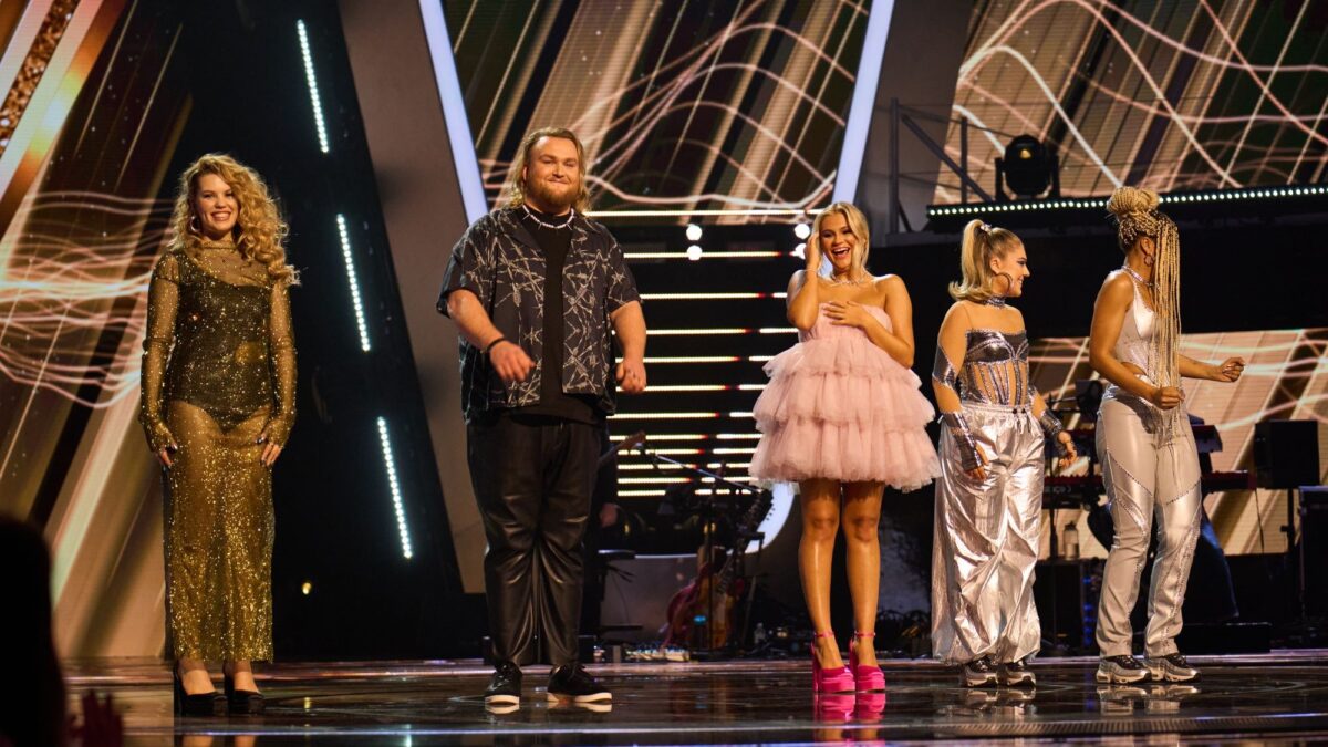 The Voice UK 2023 finalists on stage