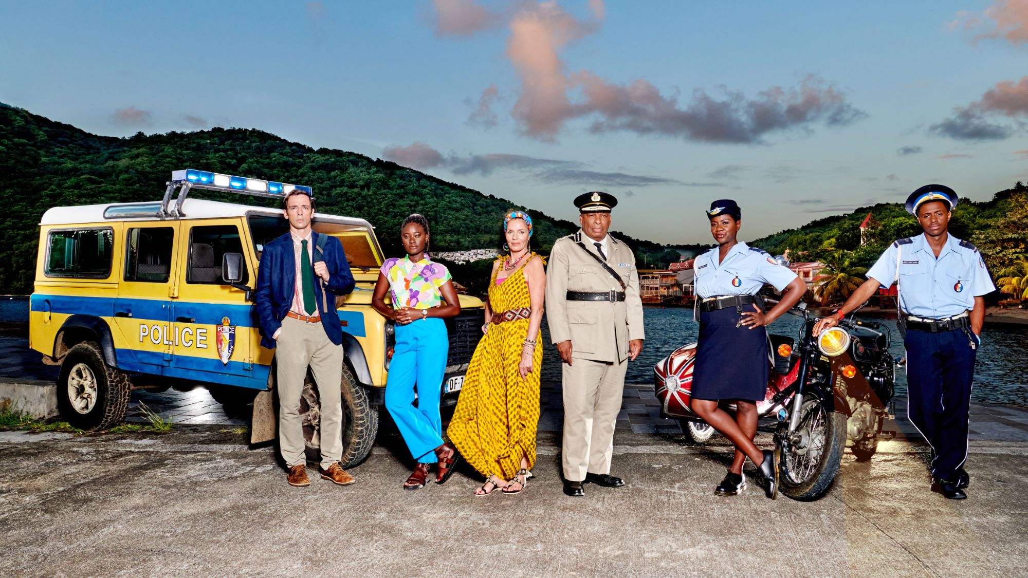 Death in Paradise series 13 cast group photo