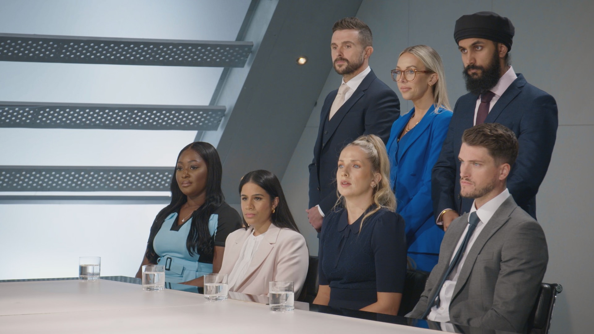 The Apprentice candidates in the boardroom