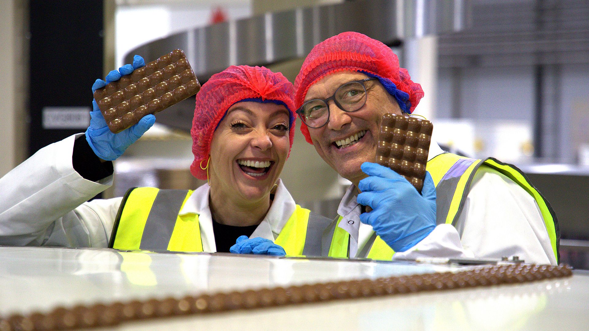 Cherry and Gregg in a Chocolate Factory